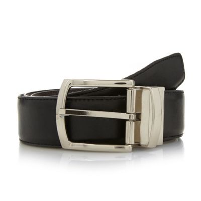 Hammond & Co. by Patrick Grant Designer black reversible leather belt